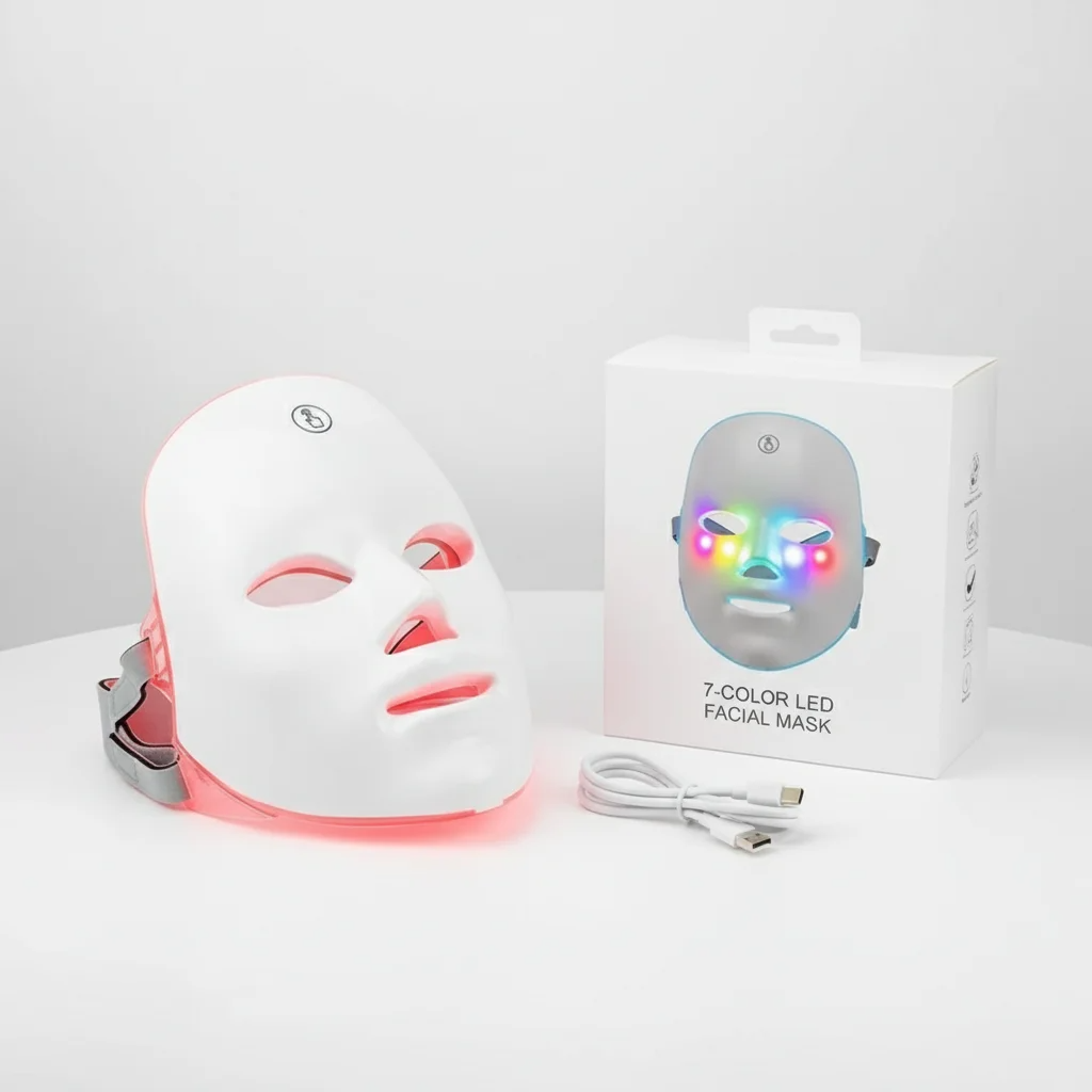 Máscara LED Facial 7 Colores – Tratamiento Profesional en Casa